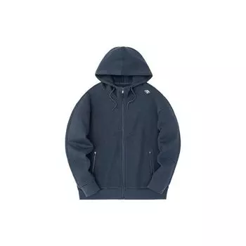 Anta Баскетбольная серия Letter Zipper Hoodie Мужские толстовки с капюшоном Crab-Gray 152331734-4 M