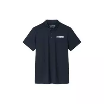 Anta Basketball Series Logo Letter Pullover Short Sleeve Polo Shirt Men Polo Shirts Basic-Black 152331140-3 M