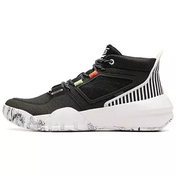 Anta Баскетбольная серия Mid-Top баскетбольные кроссовки мужские кроссовки черные белые 112011621S-1 43