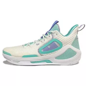Anta Basketball Series Non-Slip Wear-Resistant Performance Basketball Shoes Men Sneakers White Green Purple 512210501-3 47