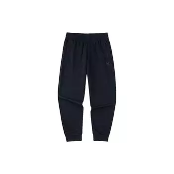 Anta Basketball Series однотонные вязаные манжеты повседневные спортивные брюки мужские черные 952321317-1 M