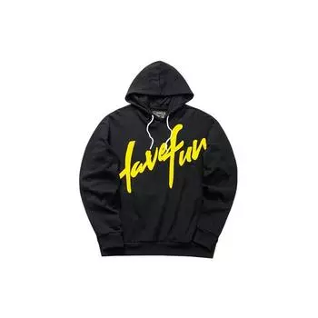 Anta Basketball Series с буквенным принтом, свободный пуловер с капюшоном, мужская толстовка с капюшоном, черный 152031701-3 M