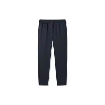 Anta Basketball Series Solid Color Mid Waist Casual Pants Men bottoms Black 952321309-1 XL