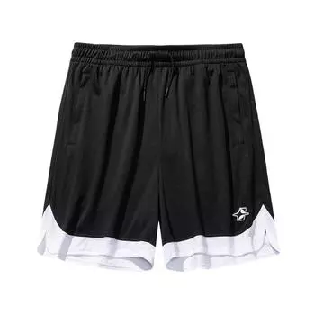 Anta Basketball Series Sport Simple Lace-Up Casual Shorts Men Shorts Basic-Black 952521304-3 S