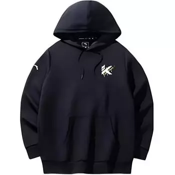 Anta Basketball Series Sports Casual Crew Neck Hoodie Men hoodies Basic-Black 152441717-4 S