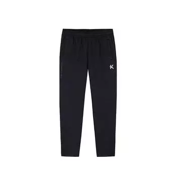 Anta Баскетбольная серия Letter Средняя талия Удобные дышащие прямые повседневные брюки мужские низы Basic-черный 952431307-2 2XL