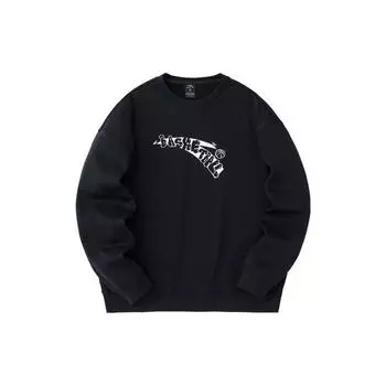 Anta Баскетбольная серия Логотип Письмо Круглый вырез Толстовка Мужская Толстовка Базовая-Черная 952411714-5 3XL