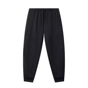 Anta Баскетбольная серия, однотонные, на шнурке, утолщенные, трикотажные, спортивные брюки, мужские брюки 152341301N-2 XL