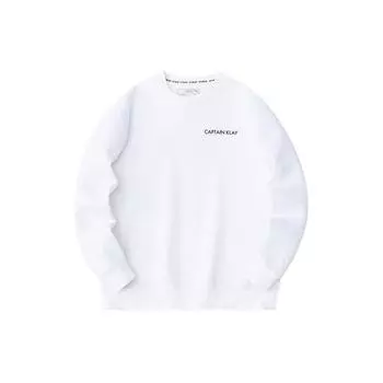 Anta Баскетбольная серия с принтом букв Повседневный эластичный круглый вырез пуловер толстовка мужская толстовка чисто-белый 152411701-1 XL