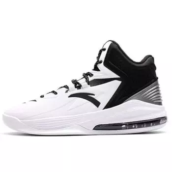 Anta Баскетбольная серия Ткань Синтетическая кожа Амортизация Нескользящие Износостойкие Высокие Ретро Баскетбольные Кроссовки Мужские Кроссовки 91631101-1 39