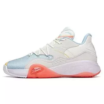 Anta Cement Bubble 1.0 Нескользящие Износостойкие Амортизирующие Низкие Баскетбольные Кроссовки Мужские Кроссовки Синий Серый Красный 912121608S-3 44.5