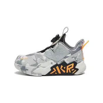 Anta Баскетбольные кроссовки Cement Nemesis Mid, детские кроссовки серые A312249911-3 28