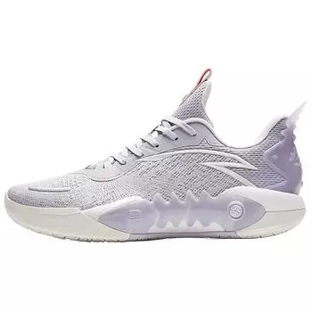 Anta Баскетбольные кроссовки Crazy Tide 5 Team Cushioning Breathable Low-Top мужские серо-фиолетовые 112411606-4 44
