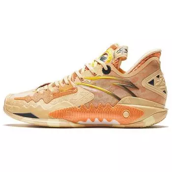Anta Crazy Tide 5 Sand Lizard Амортизирующие Дышащие Баскетбольные Кроссовки с Высоким Верхом Мужские кроссовки Светло-Желтые 112341106-3 39