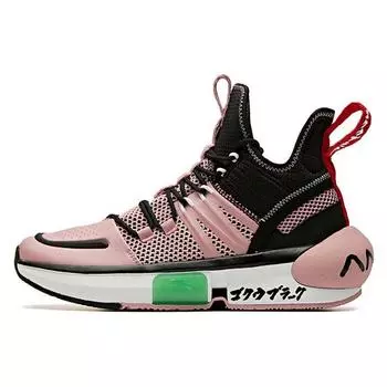Anta Баскетбольные кроссовки Dragon Ball X Shock Absorbing Non-Slip Wear Resistance Mid Top женские баскетбольные кроссовки Black Pink 12941602-1 36.5