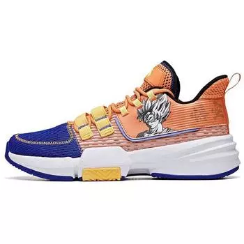Anta Баскетбольные кроссовки Dragon Ball X Saiyan Goku Anime Graffiti с амортизацией, нескользящие, износостойкие, с низким верхом, мужские баскетбольные кроссовки 112021615-2 40