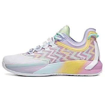 Anta Баскетбольные кроссовки GH1 Hayward GH1-Low Easter Low мужские баскетбольные кроссовки белые розовые фиолетовые 112021103-1 43