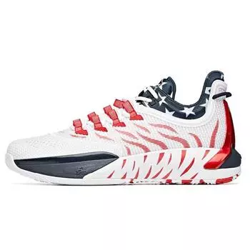 Anta Баскетбольные кроссовки Hayward GH1 Low Stars And Stripes с амортизацией, нескользящие, износостойкие, низкие, мужские, баскетбольные кроссовки 112031103-2 44.5