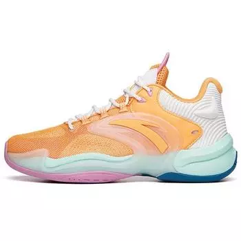 Anta Баскетбольные кроссовки Heat Wave 3 с амортизацией и нескользящей подошвой, мужские баскетбольные кроссовки, желтые, оранжевые, 112131608-4 45