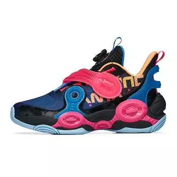 Anta Баскетбольные кроссовки Kids Irregular 2 Mid Детские баскетбольные кроссовки Black Blue Pink 312231115-10 41