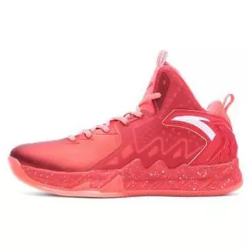 Anta Баскетбольные кроссовки KT2 Thompson 2 Basketball Series с амортизацией, нескользящие, износостойкие, высокие, мужские, красные, розовые, 11641101-4 42.5