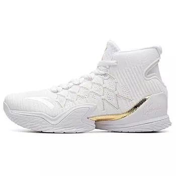 Anta Баскетбольные кроссовки KT3 Thompson Finals High-Top мужские кроссовки белые платиновые 11831101-1 40