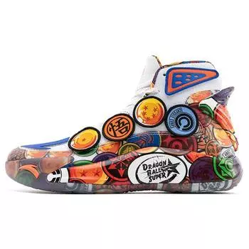 Anta Баскетбольные кроссовки KT5 Leather Dragon Ball Super Klay Thompson Velcro Slip с высоким верхом, легкие, мужские, баскетбольные кроссовки 112011101-15