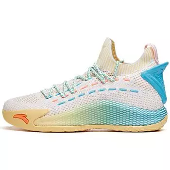 Anta Баскетбольные кроссовки KT5 Low Thompson мужские кроссовки белые синие 112021102-1 40