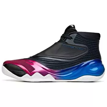 Anta Баскетбольные кроссовки KT6 Dark Night Storm с высоким верхом, мужские баскетбольные кроссовки, черные, синие, фиолетовые, 112041101-11 41