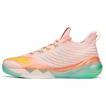 Anta Баскетбольные кроссовки KT6 Low Flamingo Thompson Durable Breathable Low-Top мужские кроссовки Pink Green 112121102-6 44.5