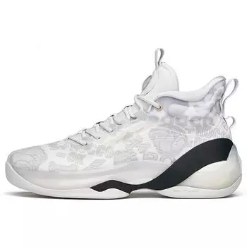 Anta Баскетбольные кроссовки KT7 Thompson Rocco Cushioning Support High-Top мужские серо-белые 112141101-5 40