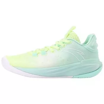 Anta Баскетбольные кроссовки Light Bubble 2 из ткани с амортизацией, нескользящие, износостойкие, дышащие, с поддержкой, низкие, мужские, зеленые 112221616-4 44