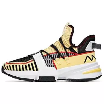 Anta Баскетбольные кроссовки Light Crazy 1 Shock Absorbing Non-Slip Mid-Top мужские кроссовки Black Yellow 112021609-5 44.5