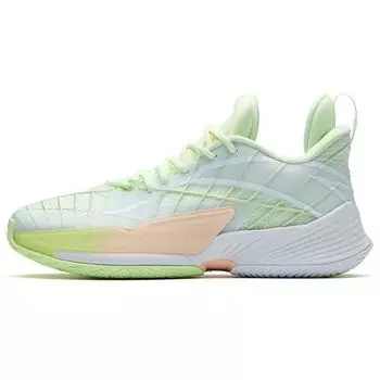 Anta Баскетбольные кроссовки Light Crazy 3 Nitrogen Technology с низким верхом, мужские кроссовки, белые, зеленые, розовые 112231108-2 45