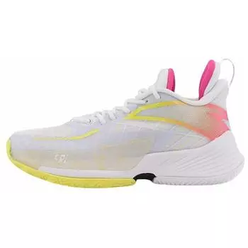 Anta Баскетбольные кроссовки Light Crazy 3 Shock Absorbing Durable Low Top Women sikes White Yellow Red 122221608-1 36