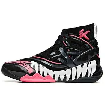 Anta Баскетбольные кроссовки Marvel X Destruction Venom KT6 Thompson Fabric Synthetic Leather Shock Absorbing Non-Slip Wear-Stick с высоким верхом 112041102-6 44.5