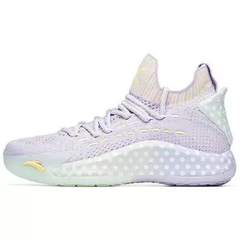 Anta Баскетбольные кроссовки Pechoin X Shock Absorbing Non-Slip Durable Mid Top Women Basketball Shoes Purple Green 122021102-3 39