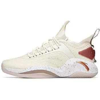 Anta Баскетбольные кроссовки RR6 Mesh Shock Absorbing Breathable Low Top для мужчин, светло-бежевые 912021101-1 43