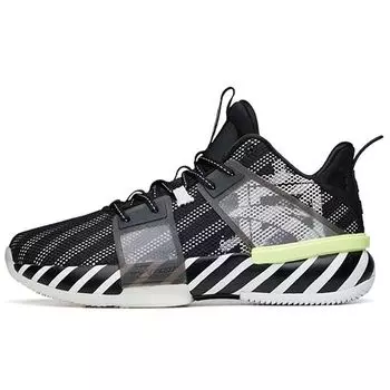 Anta Баскетбольные кроссовки Shock 1 Mid мужские баскетбольные кроссовки черные белые 112131605-5 44.5