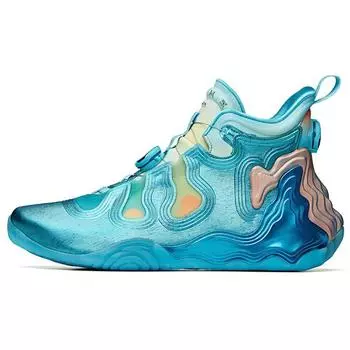 Anta Баскетбольные кроссовки Star Series Xingyue Liuli Guang Performance с амортизацией, нескользящие, износостойкие, дышащие, средней высоты 112041818A-18 43