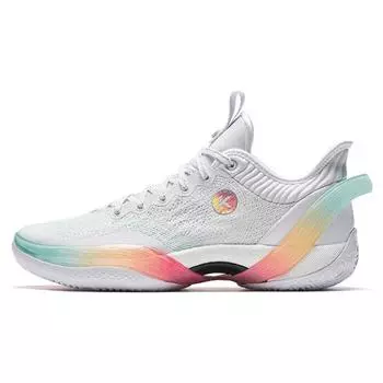 Anta Баскетбольные кроссовки Three Points Rain 1 мужские баскетбольные кроссовки белые оранжевые 912321102S-2 44.5