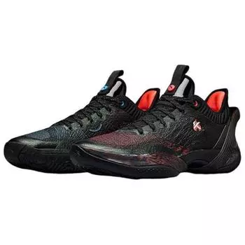 Anta Баскетбольные кроссовки Three Points Rain 1-го поколения Dark Flame Ice And Fire Fabric Yin Yang с амортизацией, дышащие, с низким верхом 912341102-1 41