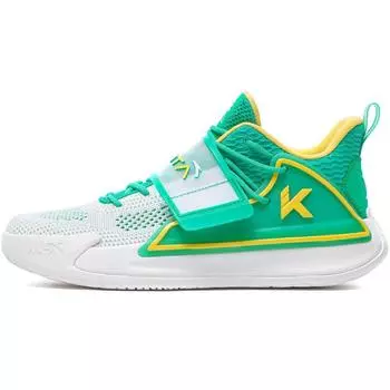 Anta Баскетбольные кроссовки Water Flower 2 Thompson KT Shock Absorbing Non-Slip Wear-Stick с низким верхом для мужчин, баскетбольные кроссовки White Green 112021602S-3 42.5