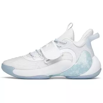 Anta Баскетбольные кроссовки Water Flower 3 из искусственной кожи TPU Snowflake с амортизацией, нескользящие, износостойкие, низкие, мужские, 112121604S-9 44.5