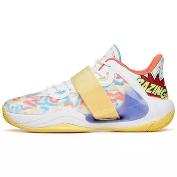 Anta Баскетбольные кроссовки Water Flower 4 Nitrogen Technology Performance Low-Top мужские кроссовки белые желтые 112221602-5 41
