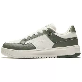 Anta Break Bamboo Color Block Trendy Non-Slip Wear-Resistant Lightweight Low-Top Skate Shoes Men sneaker White Green 112518012-3 40