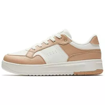 Anta Breakthrough Comfortable Versatile Non-Slip Shock Absorbing Low-Top Sneakers Women Sneakers White Brown 122518012-4 36