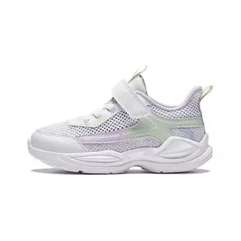 Anta Breathable Lightweight Low-Top Kids Running Shoes Kids Sneakers White Purple Green A322429977-2 28