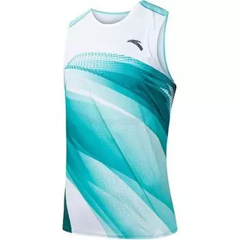 Anta Breathable Loose Sleeveless Running Vest Men tops Distant-Mountain-Green 952425111-2 L