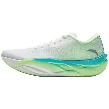 Anta C202 6.0 Fashion Racing Shock Absorption Non-Slip Wear-Resistant Low-Top Carbon Plate Running Shoes Men sneaker White Green 112515575-4 40.5